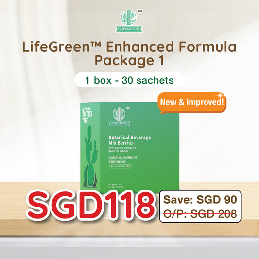 1 Box of LifeGreen™️ (30 sachets)