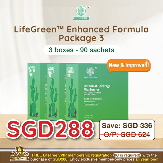 3 Boxes of LifeGreen™️ (90 sachets)